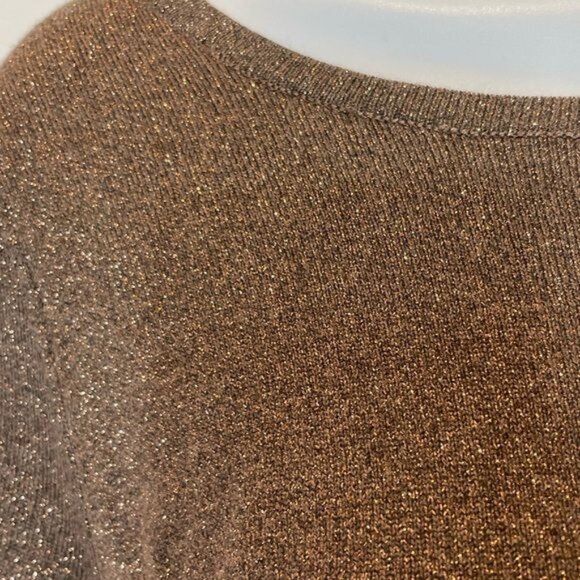 Express Metallic Ruched Sparkle Mini Dress Small Glitter Stretch Holiday Party - Picture 6 of 9